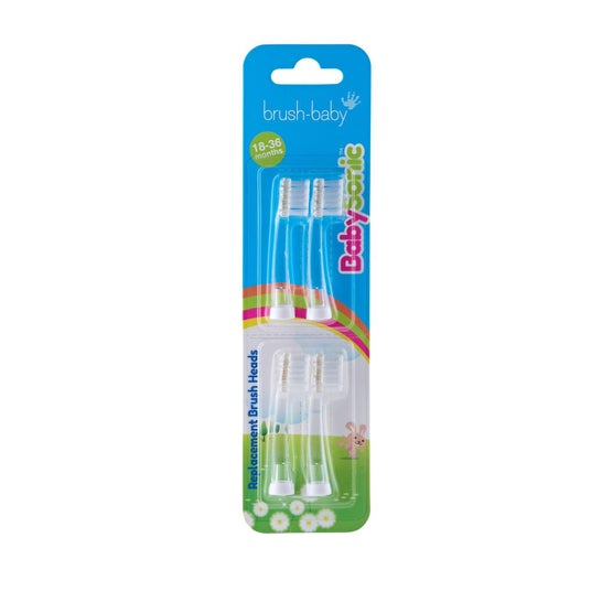 Brush-Baby Pack BabySonic Replacement Brush Heads 18-36M