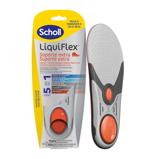 Scholl LiquiFlex Semelles Soutien Renforcé Taille 1 1 Paire