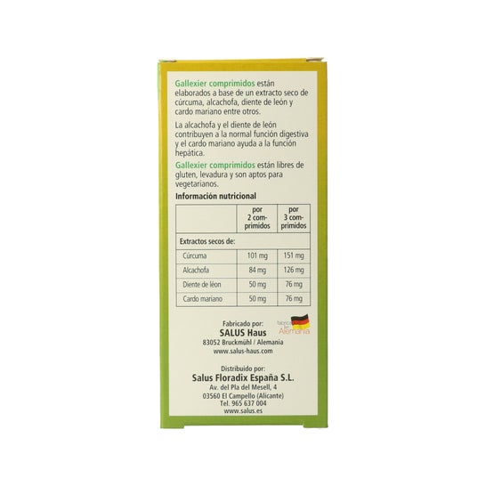 Salus Floradix Gallexier® formule à base de plantes 84comp