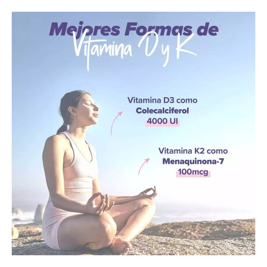 HSN Vitaminas D3 4000UI + K2 100mcg 120vcaps