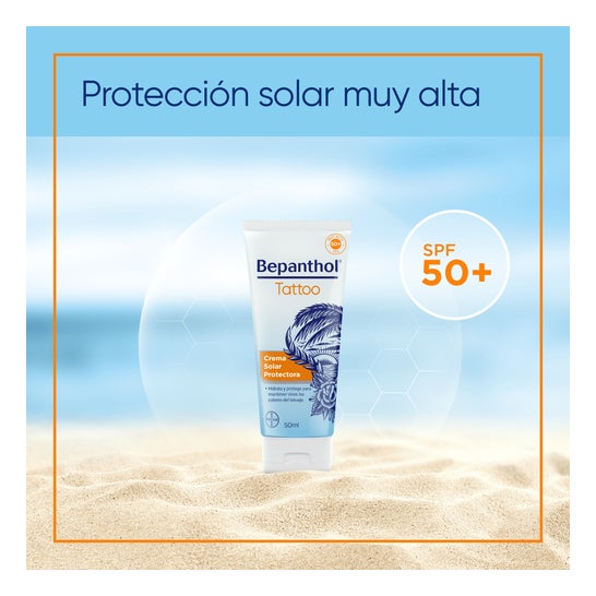 Bepanthol Tatoo Crème Solaire Spf50+ 50ml