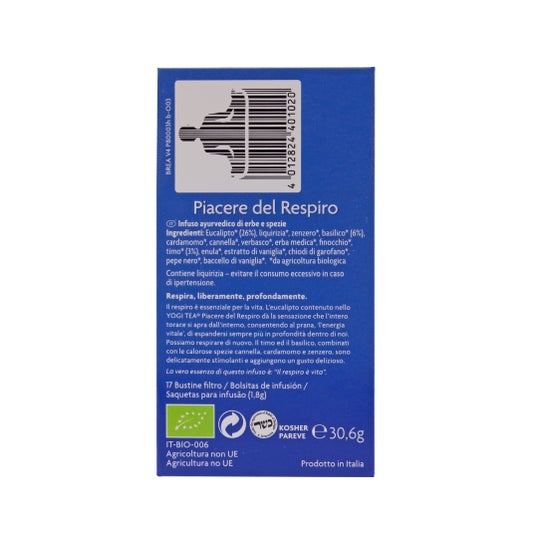 Yogi Thé respirant 17 sachets