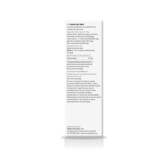 Extracto Vara Oro Xxi 50 Ml Soria Natur *