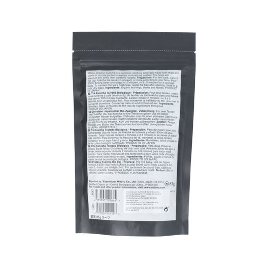 Mitoku 3 ans Kukicha Thé biologique 85g