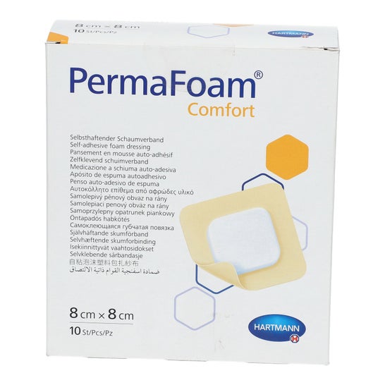 Permafoam Sacral Pansement Hydrocellulaire 8x8cm 10unités