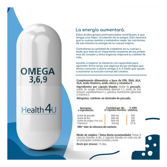 Health 4U Omega 3,6,9 716mg 60caps