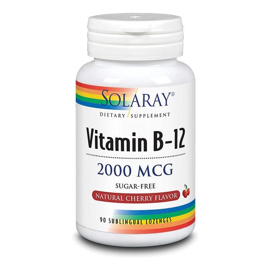 Solaray Vitamine B-12 2000mg sans sucre 90cpr