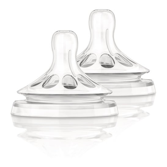 Philips Avent Natural Tétines 2 Trous 1m+ 2 Unités
