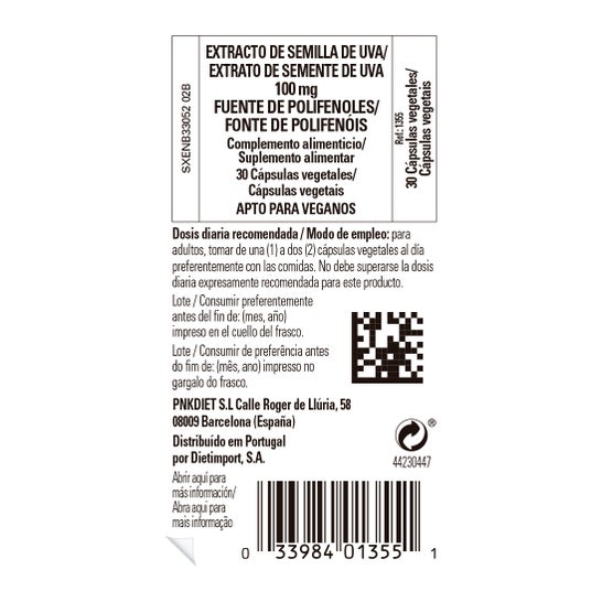 Solgar Extrait De Pépins De Raisin 100 mg 30 gélules Végétales