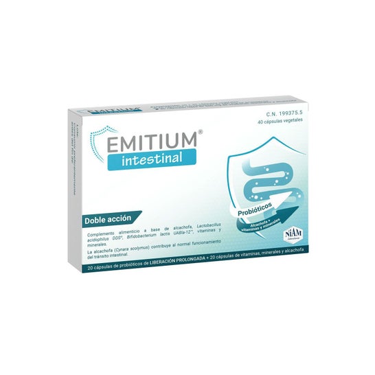Émitium intestinal 40 gélules