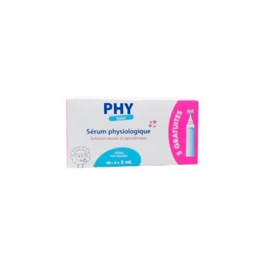 Gilbert Physiodose Sterile Physiological Serum 40 x 5 ml Single Doses  -Nose-Eyes
