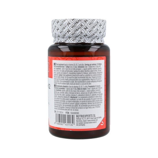 Nutralie Vitamin D3+K2 Complex 60caps