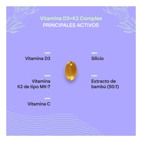 Nutralie Vitamin D3+K2 Complex 60caps