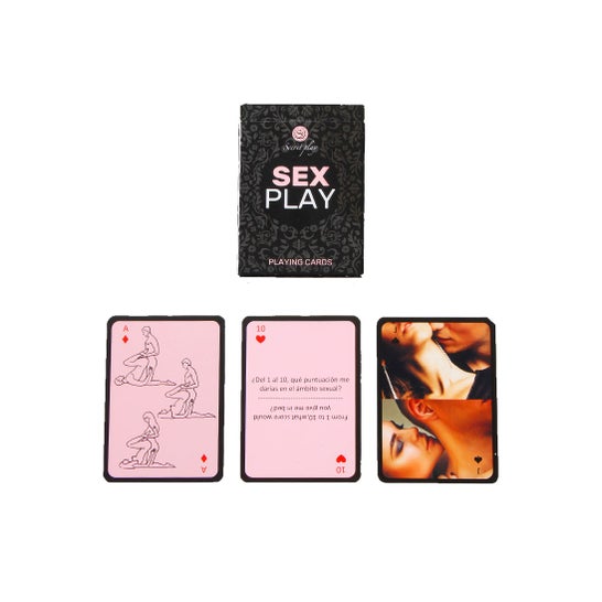 Jeu secret de cartes à jouer sexuellement