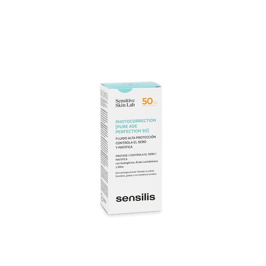 Sensilis Photocorrection [Pure Age Perfection 50] Fluide Séborégulateur Matifiant SPF50+ 40ml