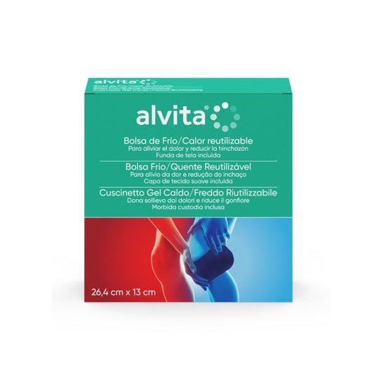 Alvita Sac de Froid Chaleur Réutilisable 26.4 cm x 13 cm