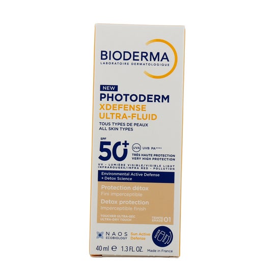 Bioderma Photoderm XDefense Ultra-Fluid Spf50+ Teinté 01 40ml