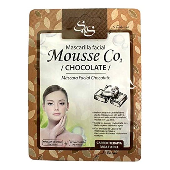 Sys Facial Mask Mousse CO2 Chocolate 18x10ml