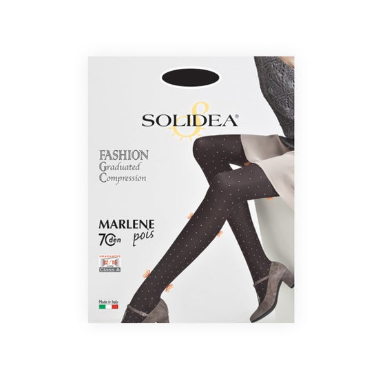 Solidea Marlene Pois 70 Opaque Collant Moka 4 TL 1ut