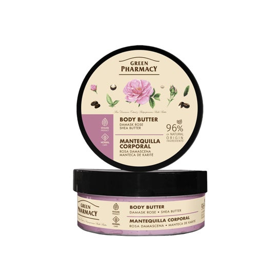 Green Pharmacy Beurre Corporel Rose de Damas et Karité 200 ml
