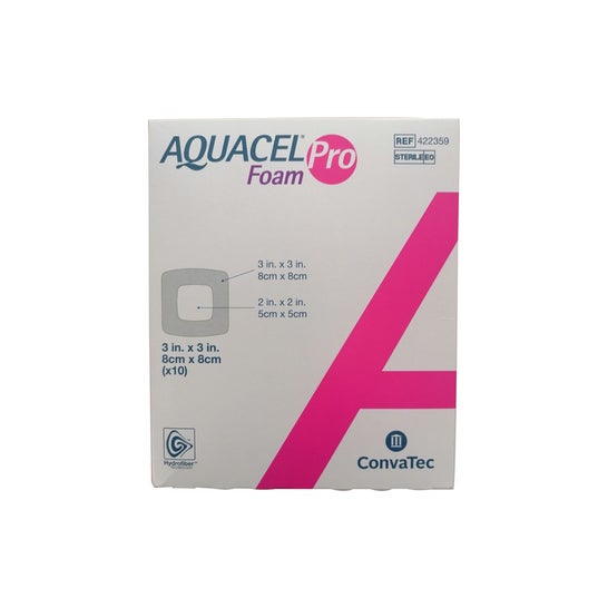 Aquacel Foam Pro Pansement Adhésif Stérile 8x8cm 10uts