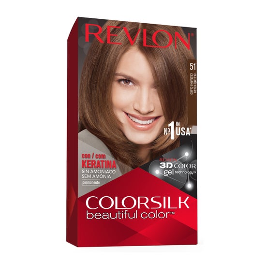 Revlon Colorsilk 51 Kit Colorsilk brun clair