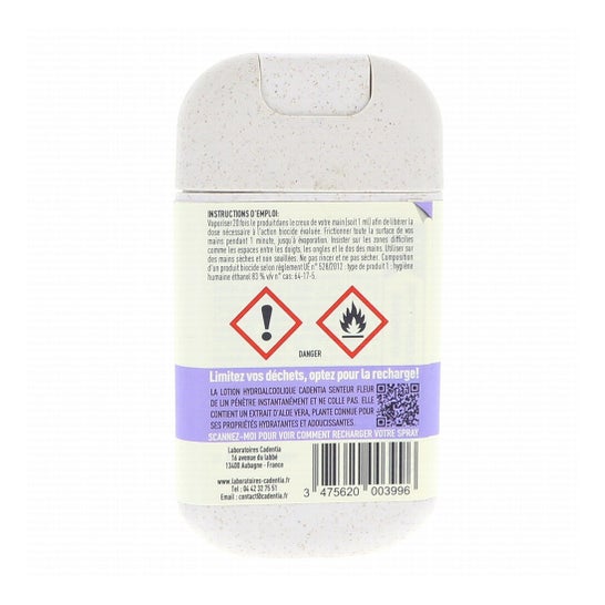 Cadentia Lotion hydroalcoolique Fleur de lin