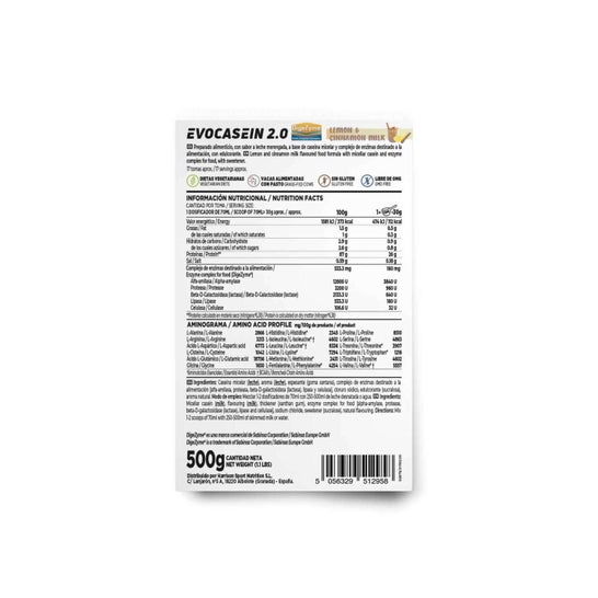 HSN Evocasein 2.0 Caseína Micelar + Digezyme® Leche Merengada 500g