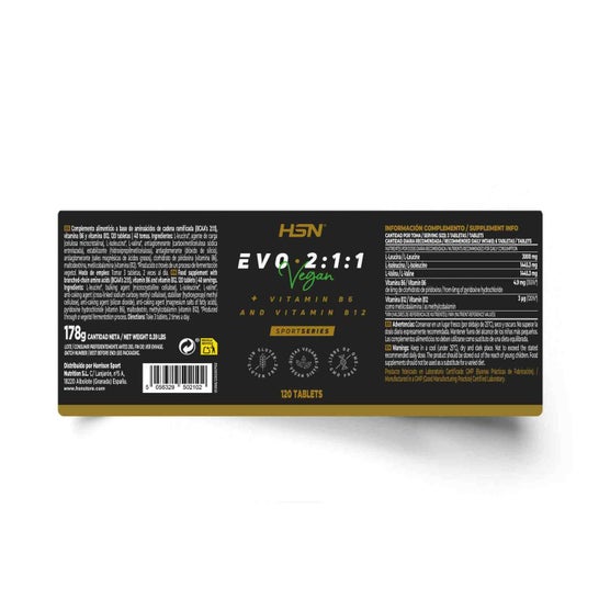 HSN Evo 2:1:1 BCAA's 2:1:1 + Vitamines B6 & B12 120 Pastilles