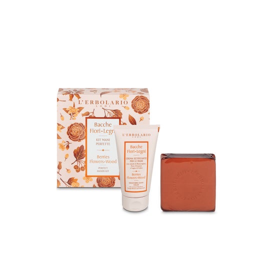 L'Erbolario Baies Fleurs Kit Mains Parfaites Crème + Savon
