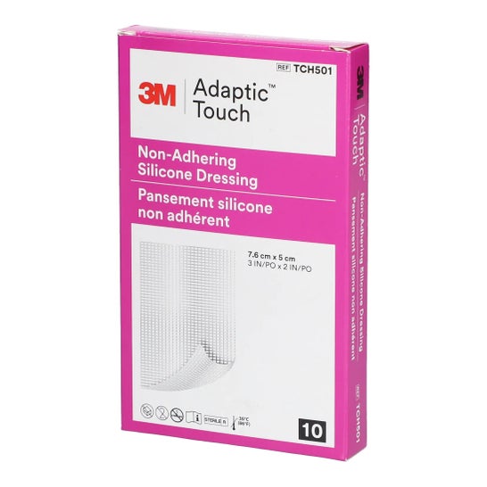 3M Adaptic Touch 7,6 x 5 cm Pansements de Silicone 10 Unités