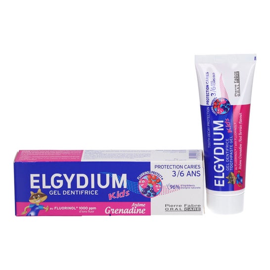 Elgydium Kids Dentifrice 3/6 Ans Grenadine 50ml