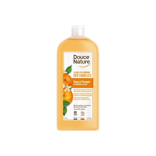 Douce Nature Shampooing-Gel à la fleur d'oranger 1L