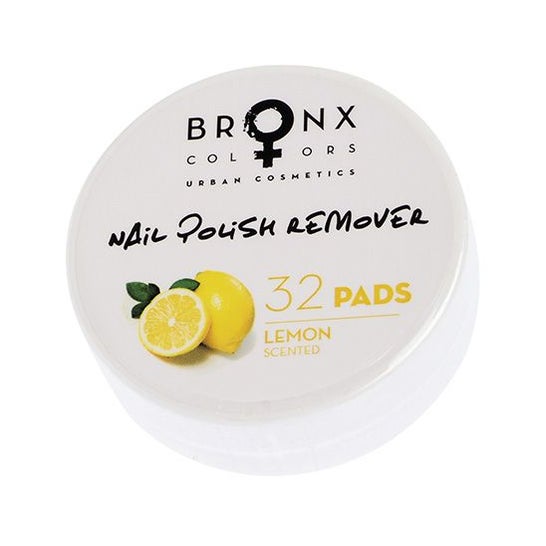 Bronx Colors Nail Polish Remover Pads Lemon 32uts