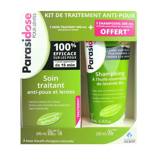 Parasidose Kit Traitement Anti-poux Soin Traitant + Shampooing