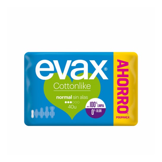 Evax Cottonlike Pads Normal No Wings 40 pièces