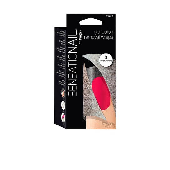 Fing'rs  Sensationail Gel Polish Removal Wraps 30 pièces