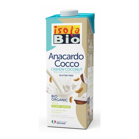 Ecomil Lait de coco sans sucres Bio 1 L  Bebida orgánica de almendra -  Organic almond milk - Lait d'amande biologique