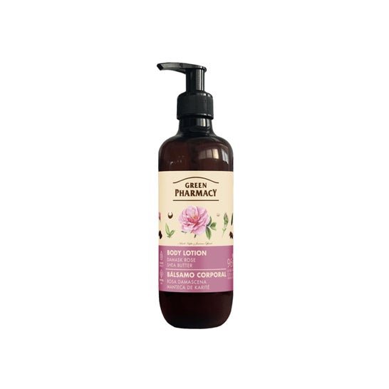 Green Pharmacy Lait Corporel Rose de Damas et Karité 400 ml