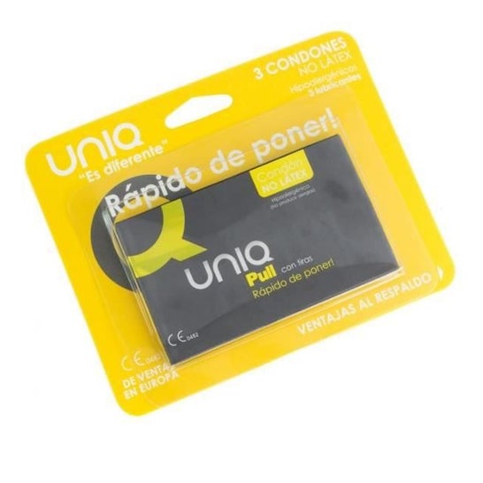 Uniq Pull Pull Latex Free Condom Strips 3pcs