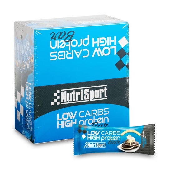 NutriSport Low Carbs High Protein Bar Cookies Cream 16x60g