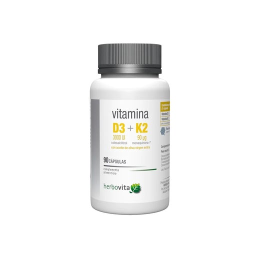 Herbovita Vitamine D3 K2 90caps