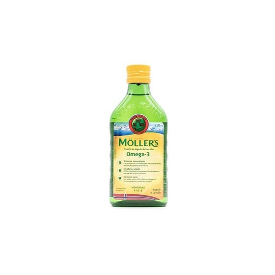 Moller'S Omega-3 Huile De Foie De Morue Liquide Arome Naturel Citron 250ml  - Easypara
