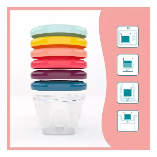 Babymoov Babybols Set Conservador de Alimentos Multicolor 6uds