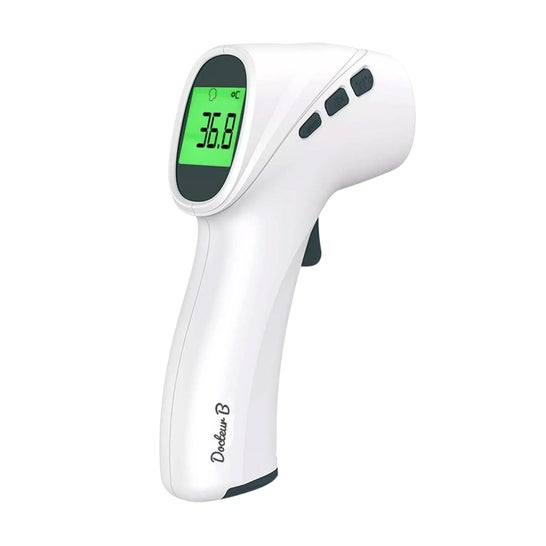 Docteur B Thermomètre Infrarouge Frontal Blanc 1 Unité