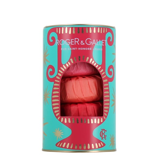 Roger & Gallet Trío Set Savon Fleur Figuier Gingembre Rouge Rose