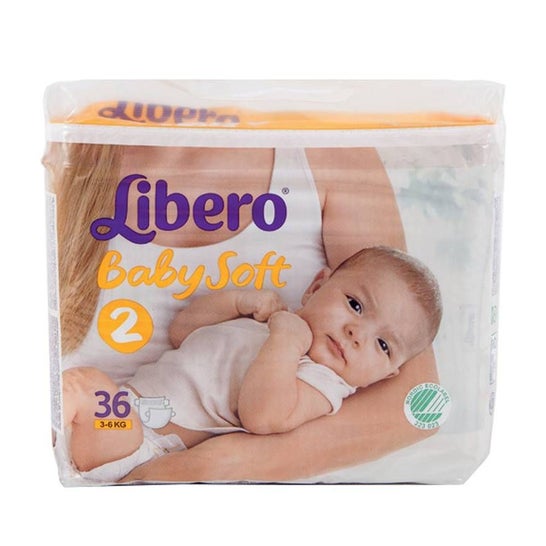Libero BabySoft Couches Taille Mini 2 3-6kg 36uts