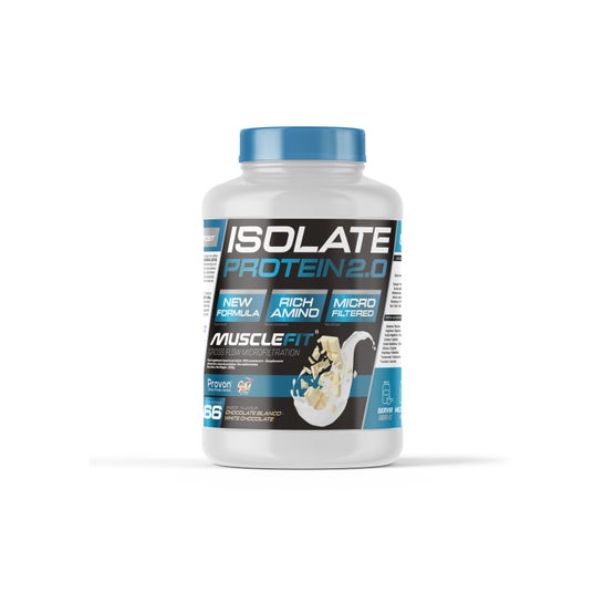 MuscleFit ISOLATE Protein CFM Creación de Músculo Sabor Chocolate Blanco 2kg