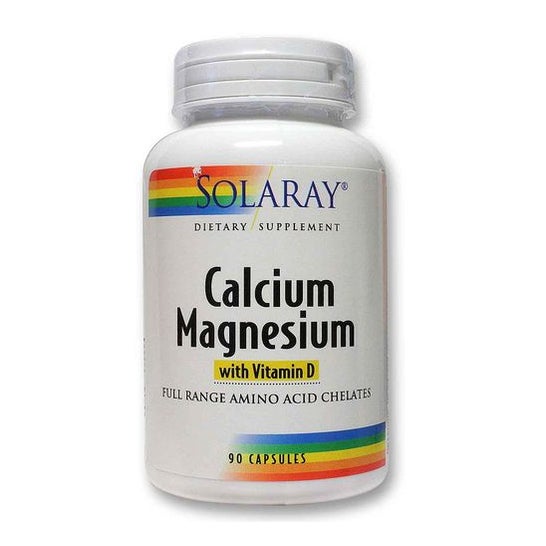 Solaray Calcium Magnésium Vitamine D 90 Capsules