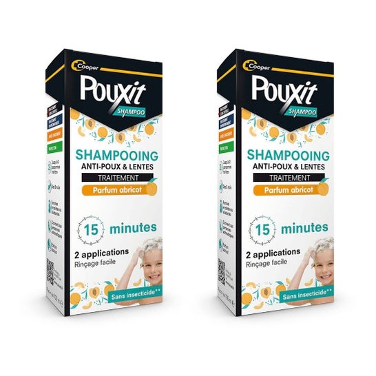 Pouxit Anti-Poux & Lentes Shampooing Abricot 2x200 ml